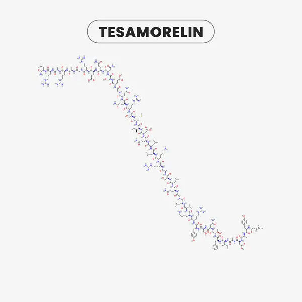 Tesamorelin — chemical structure